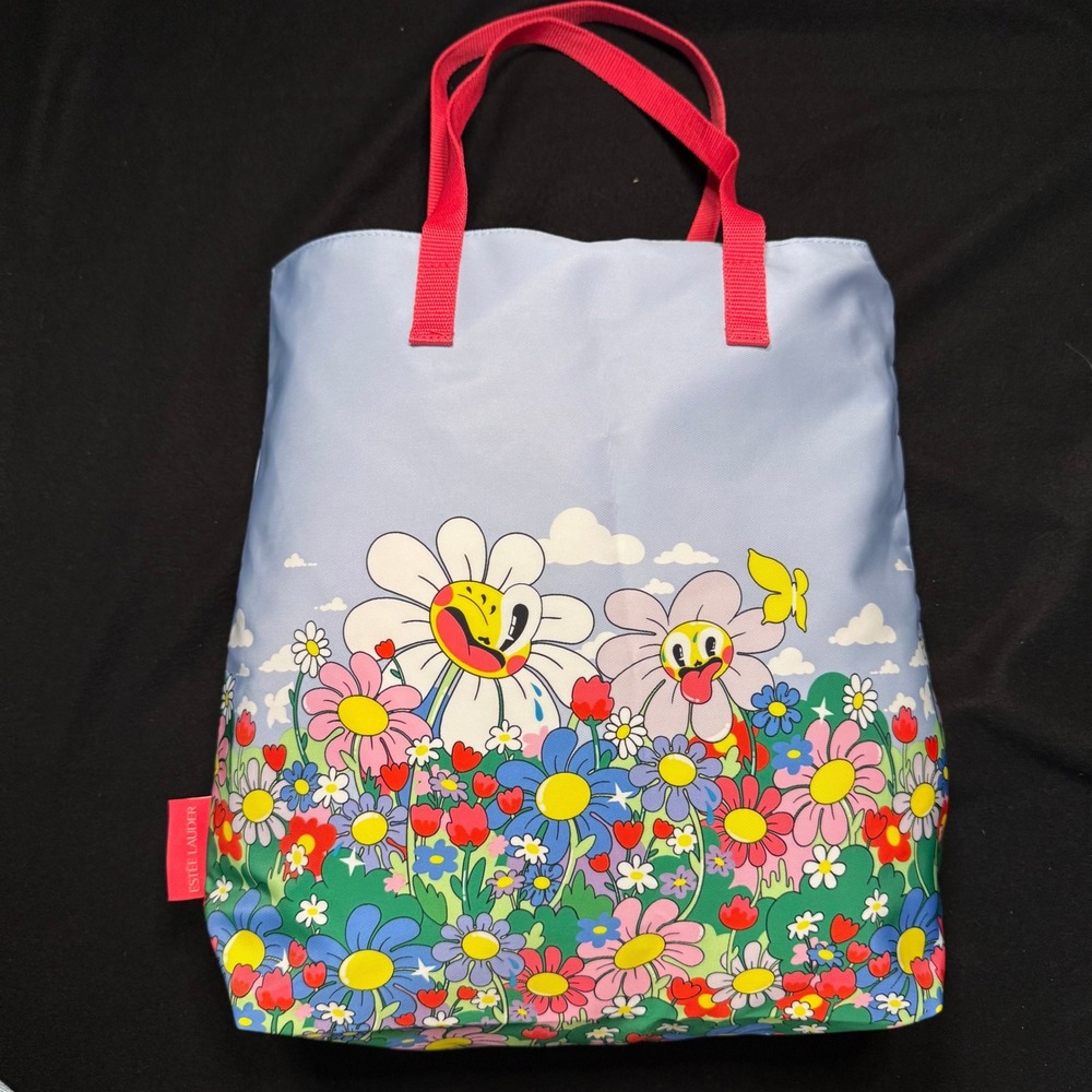 Floral Print Large Cosmetic Bag Makeup Organizer Travel Toiletry Pouch‎
